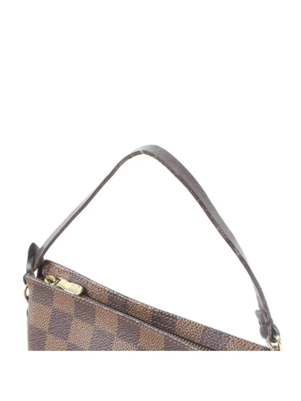 Louis Vuitton Damier Trousse Makeup Leather Handbag Tote Bag